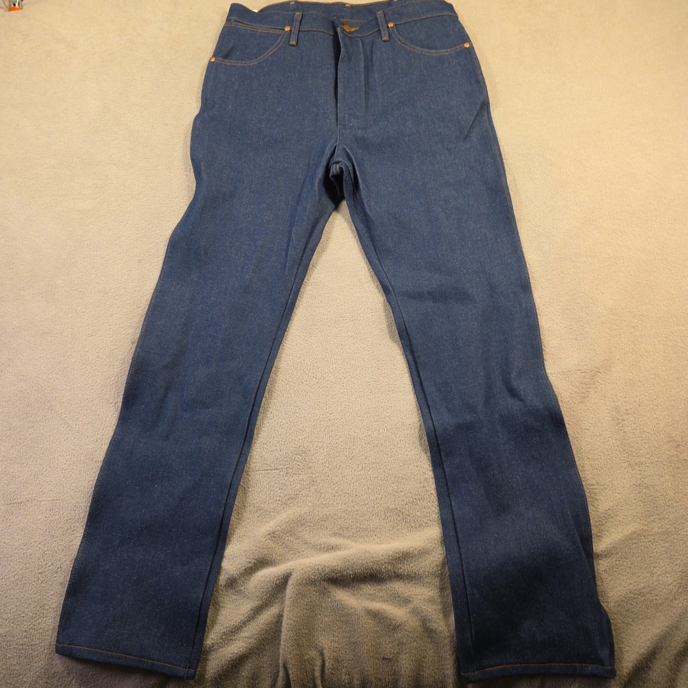 Wrangler Jeans Men 36x34 Blue Original Fit Cowboy Cut Workwear Western NWT